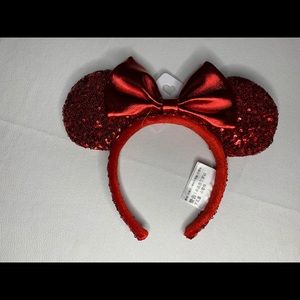 Disney Parks Minnie Mouse Ears REDD PIRATE Red